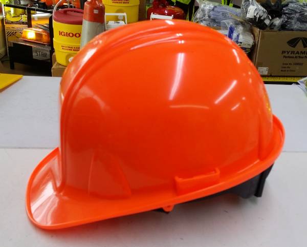 4-point Cap Style Hard Hat - HI-Viz Orange #2